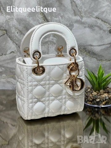 чанти DİOR LADY MİNİ 12-12 CM , снимка 4 - Чанти - 52186472