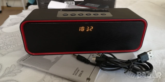Стерео колонка Sencor с FM, Блутут, USB и карта, снимка 3 - Слушалки и портативни колонки - 50966161