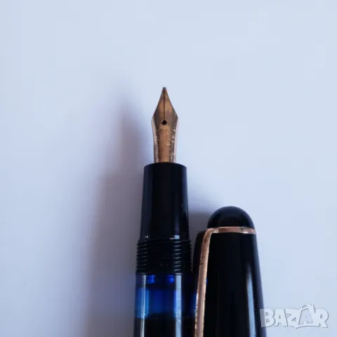 Писалка Montblanc No. 342 Piston Fountain Pen 14C / 14K, снимка 2 - Антикварни и старинни предмети - 48389570