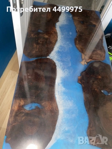 Холна маса от естественно орехово дърво, снимка 2 - Маси - 54256868