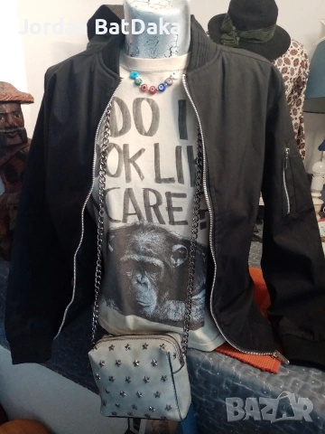 Дамски черен бомбър М#