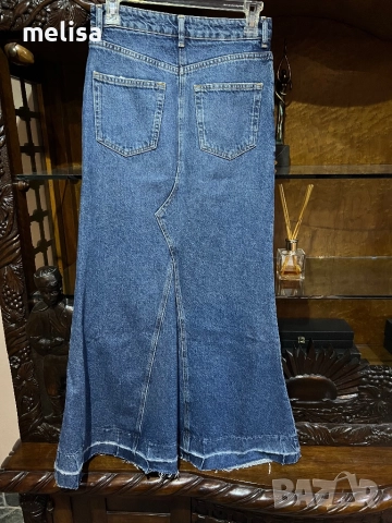 Zara дънкова пола, снимка 2 - Поли - 52164496