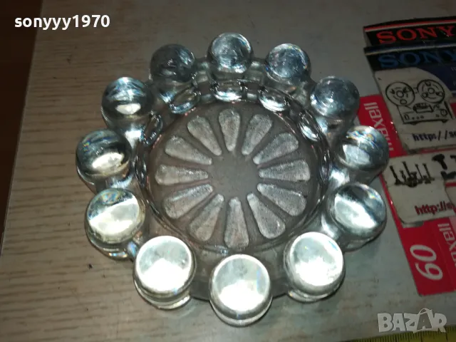 КРАСИВ СТЪКЛЕН ПЕПЕЛНИК 1405251147, снимка 6 - Антикварни и старинни предмети - 50282937