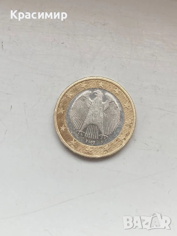 Рядка монета от 1 евро, снимка 2 - Нумизматика и бонистика - 53575684