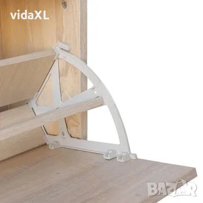 vidaXL Шкаф за съхранение на обувки пейка, дъб, 80x24x45 cм(SKU:243049), снимка 2 - Шкафове - 49095384