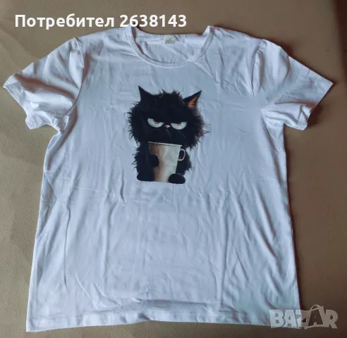 Дамска тениска с Grumpy cat , снимка 1 - Тениски - 47071054