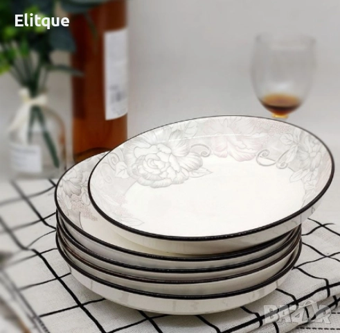 Керамична чиния 8", снимка 4 - Други - 52862445