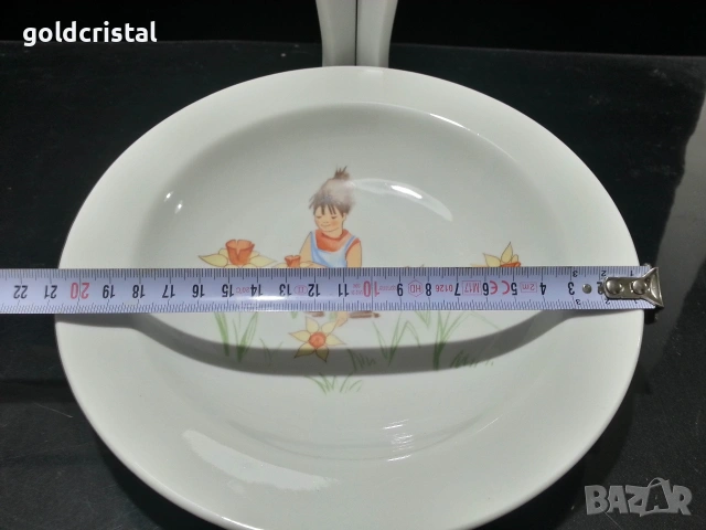 български порцелан чиния , снимка 3 - Антикварни и старинни предмети - 27241186