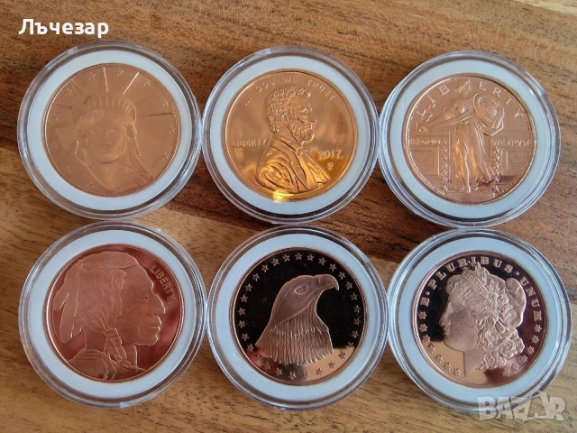 1 унция медни монети, снимка 6 - Нумизматика и бонистика - 52379047