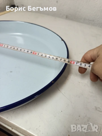 Соц Стара  Емайлирана Тава , снимка 5 - Антикварни и старинни предмети - 53065941