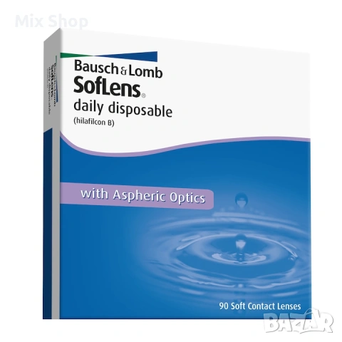 Нови Контактни лещи Soflens Daily Disposables, диоптър -5.00, 90 р./кутия