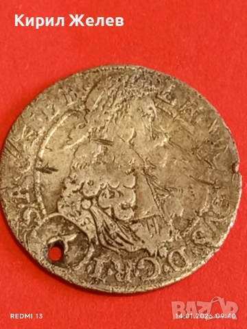 Сребърна монета 6 кройцера 1693г. Леополд първи Австрия уникат 52973, снимка 14 - Нумизматика и бонистика - 53092975