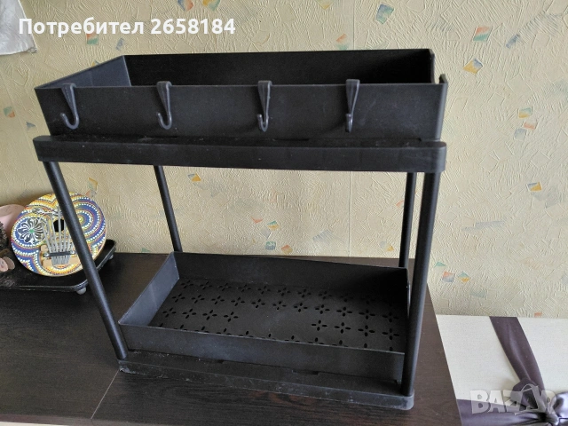 Етажерка с 2 издърпващи рафта
