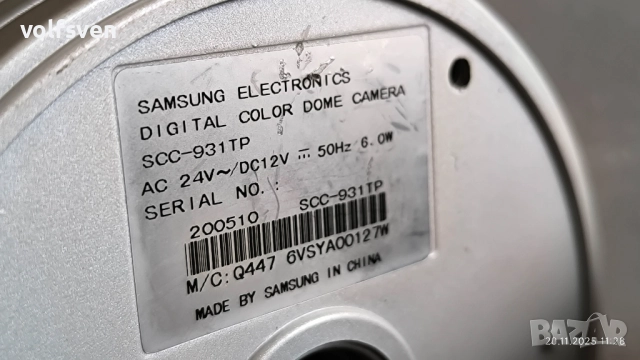 Камера SAMSUNG -SCC-931T - ANTI VANDAL CAMERA, снимка 3 - HD камери - 52489442