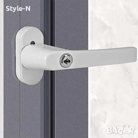 Дръжка за врата/прозорец на PVC дограма, с 2 ключа, Malatec, снимка 9 - Други - 51689922