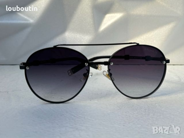 Balmain висок клас 1:1 кръгли слънчеви очила мъжки дамски унисекс, снимка 3 - Слънчеви и диоптрични очила - 45248068