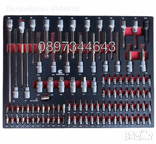 Шкаф-количка с инструменти EVERFORCE 251 части, снимка 5 - Куфари с инструменти - 51531534