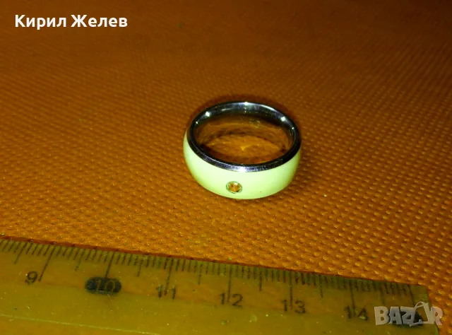 NFC SMART RING Стилен МОДЕН СМАРТ ПРЪСТЕН Тип ХАЛКА от БЛАГОРОДНА СТОМАНА с ФАСЕТИРАН ЦИРКОН 43453, снимка 3 - Пръстени - 47162887