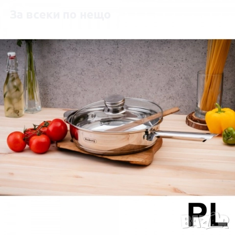 Комплект съдове Rosberg R51210L12BM, 12 части Код P1768, снимка 2 - Съдове за готвене - 53001592