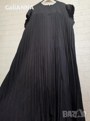 НОВА ДЪЛГА ЕФЕКТНА ПЛИСИРАНА РОКЛЯ 4XL-6XL, снимка 3 - Рокли - 51010290