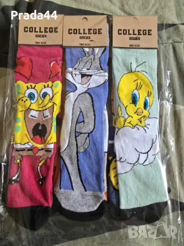 чорапи 6 броя в комплект,различни видове, снимка 7 - Дамски чорапи - 49685760