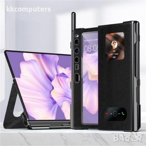 Huawei Mate Xs 2 Anti-Scratch Electroplating Cover /Tempered Glass Film and Stylus Pen Magnetic Wall