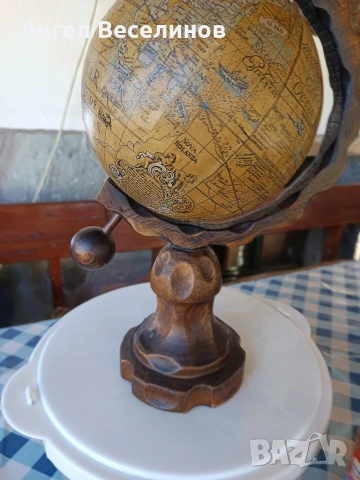 глобус стар стил , снимка 2 - Антикварни и старинни предмети - 54096080