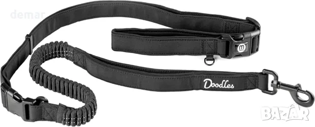 Mikki Doodles Многофункционален повод за кучета, 1,45 метра дължина, 2,5 см ширина на лентата