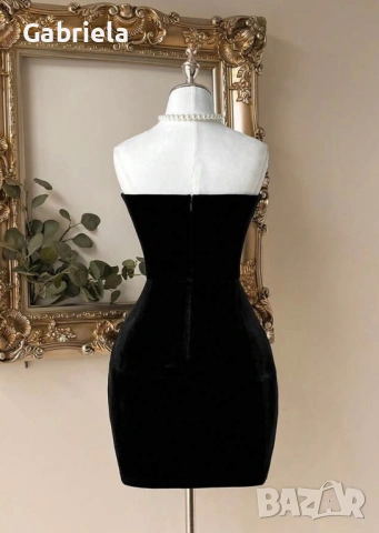 Рокля кадифе, снимка 6 - Рокли - 53005315