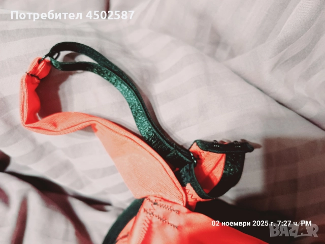 Червен сутиен с прашки, снимка 7 - Бельо - 52698250