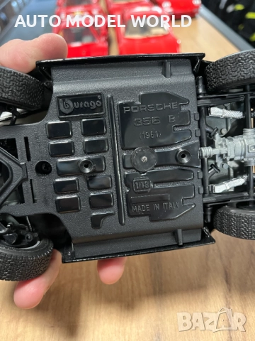 BBURAGO Метална колекционерска количка модел PORSCHE 356B COUPE 1963г., снимка 7 - Колекции - 52324478