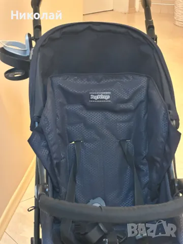 Бебешка количка Peg Perego - Pliko Mini, Navy, синя, отлично състояние, снимка 4 - Детски колички - 46748168