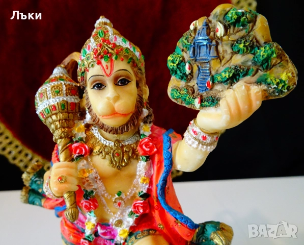 Статуетка Кралят на маймуните Хануман. , снимка 3 - Антикварни и старинни предмети - 51812975