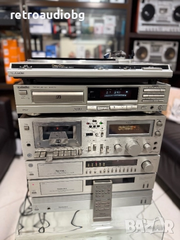 🔊Висок клас аудио система - сет Technics - стъпало, предусилвател с тунер, управление,  дек, CD и г, снимка 4 - Аудиосистеми - 52355239
