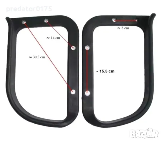 Колелца и подлакътници за офис стол , снимка 11 - Столове - 49702445