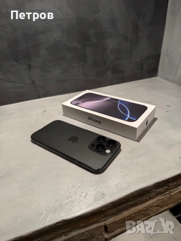 КАТО НОВ Iphone 16 Pro  256 GB Black Titanium, снимка 2 - Apple iPhone - 53156309