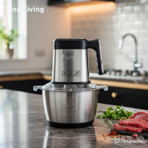 Lexical LCH-1946 електрически чопър – бързо и прецизно рязане с 3 скорости, снимка 3 - Чопъри и пасатори - 52897088