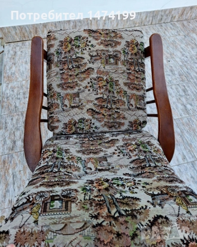 Тапициран люлеещ стол, снимка 7 - Столове - 52272830