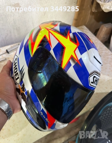 Каска shoei, снимка 3 - Спортна екипировка - 52793648