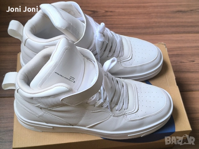 Бели високи маратонки Bershka №42 – много запазени, снимка 7 - Маратонки - 53616260