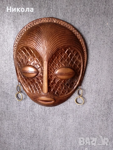 Медна маска, снимка 4 - Други - 50451309