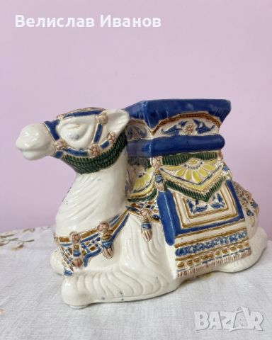 Индийска винтидж керамична камила, снимка 1 - Колекции - 45954258