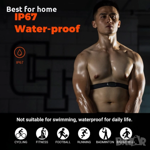 COOSPO H6 пулсомер, колан за гърди, Bluetooth ANT+ свързаност, сензор за пулсомер, снимка 2 - Уреди за диагностика - 52524782