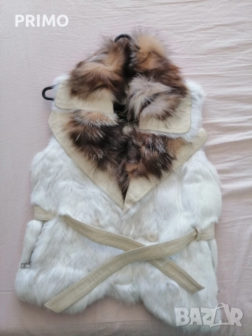 Дамски елек от естествен заешки косъм