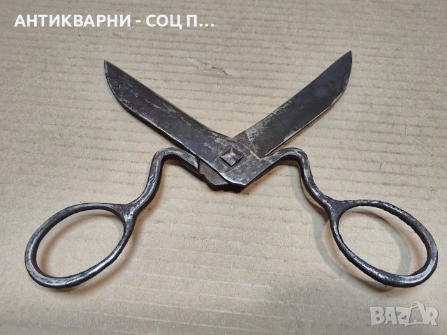Стара Кована Ножица. / НОМЕР 1759., снимка 3 - Антикварни и старинни предмети - 53991356