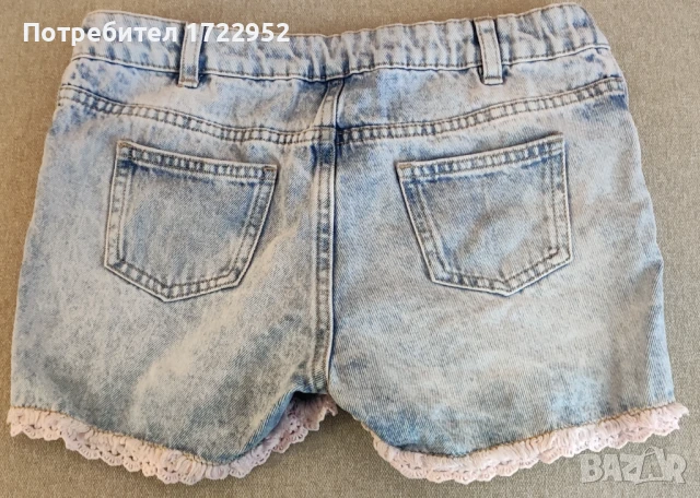 Къси дънкови панталонки за момиче 9-10 г., снимка 3 - Детски къси панталони - 50827071