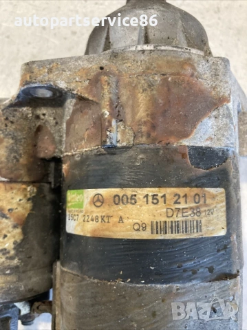 Стартерен мотор за автоматик за Mercedes B Class W245 B170 (2008) A0051512101, снимка 2 - Части - 54080683