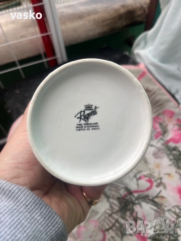 Румънска Порцеланова Ваза, снимка 5 - Вази - 53279956