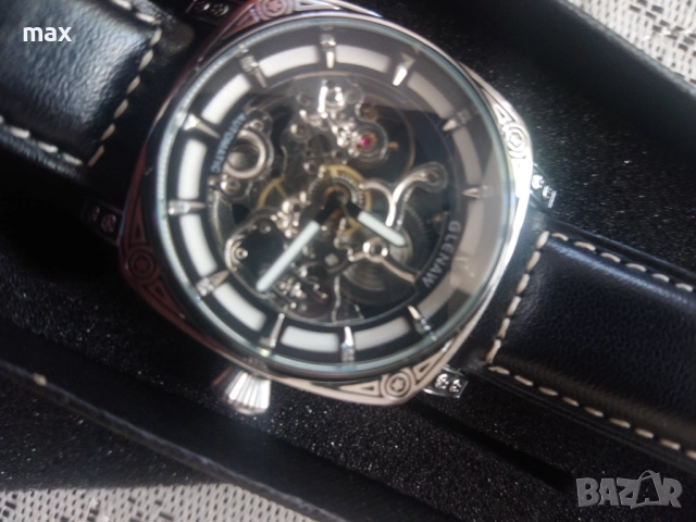 Механичен, самонавивен ,водоустойчив часовник time corridor glenaw, снимка 15 - Мъжки - 52244891