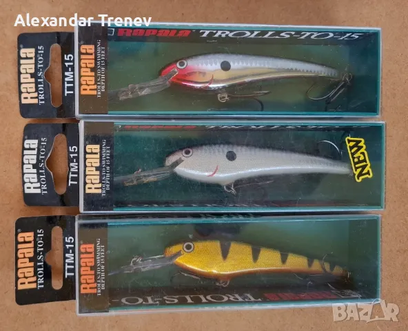 Воблери Rapala MR и Rapala TTM, снимка 4 - Екипировка - 48707775